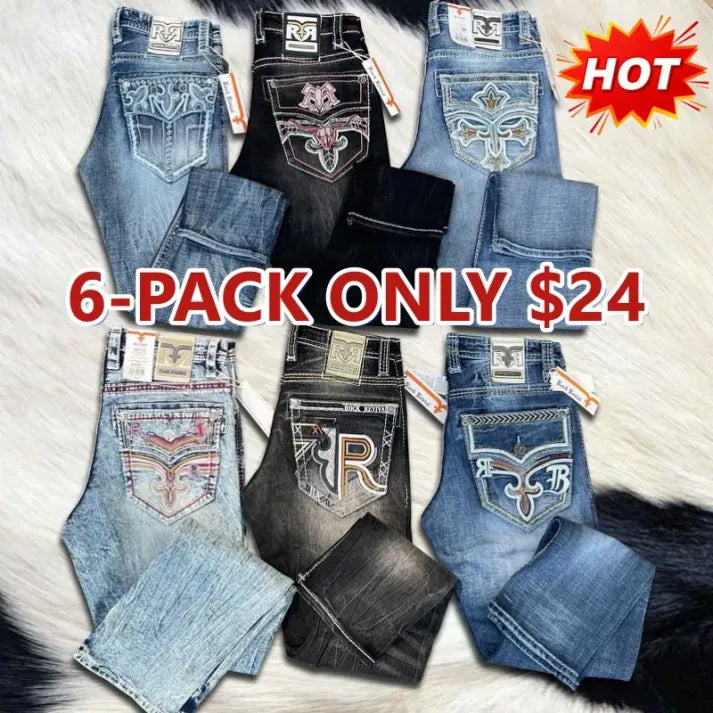 🔥Rock Revival Jeans - Premium Western Denim Collection