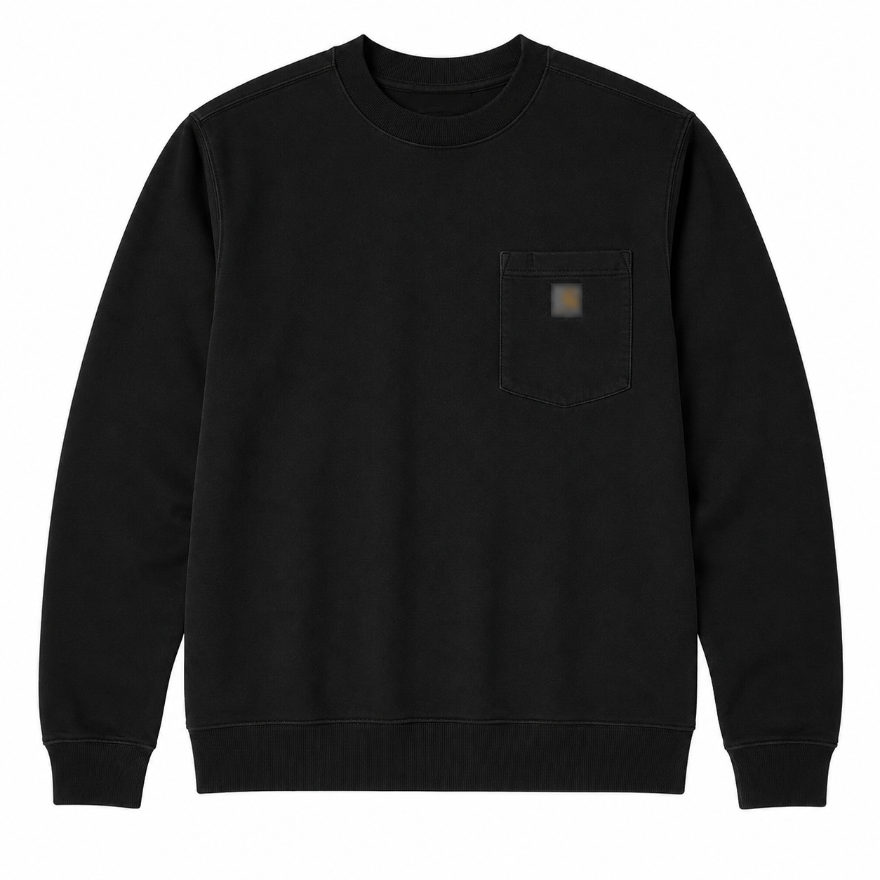 Vintage Washed Unisex Pocket Crewneck Sweatshirt